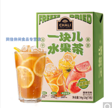 茶里（ChaLi）一块儿水果冻干茶组合款54g（盒）