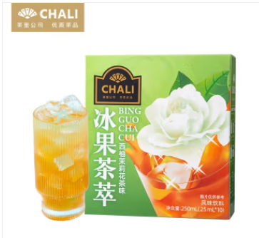茶里（ChaLi）西柚茉莉花茶味冰果茶萃250ml（盒）