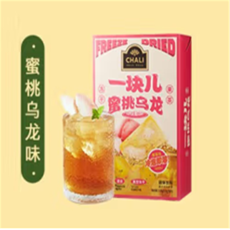 茶里（ChaLi）108g一块儿蜜桃乌龙冻干水果茶盒装（单位：盒）