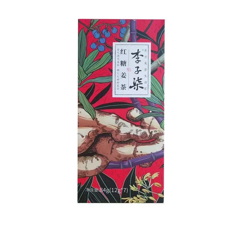 李子柒 红糖姜茶 手工茶 姜茶 冲饮速溶姜汁 84g（12g*7） （单位：盒）