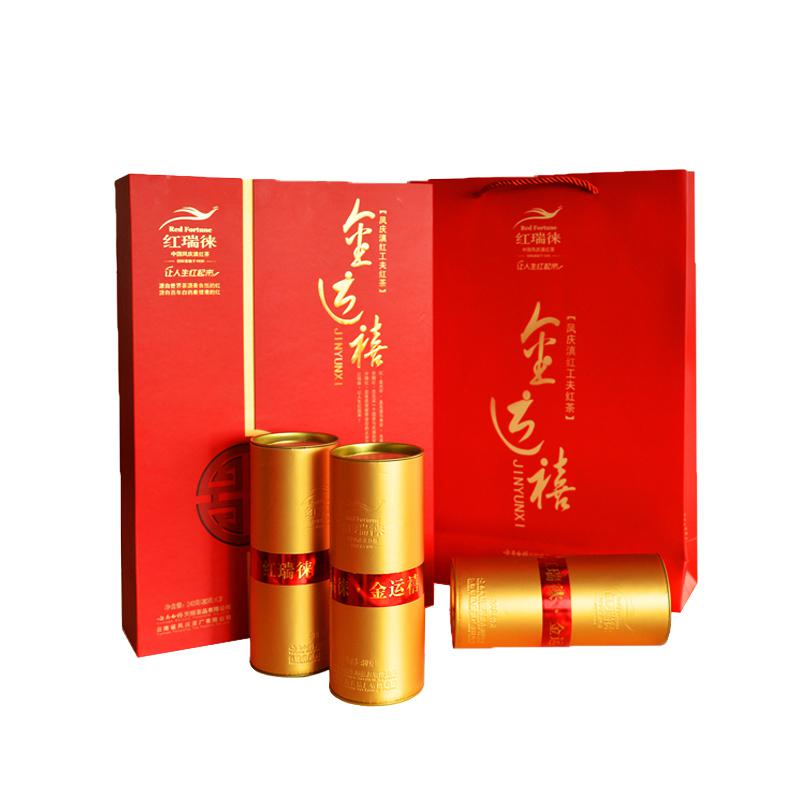 红瑞徕 金运喜 凤庆滇红工夫红茶 240克（80克x3）（盒）