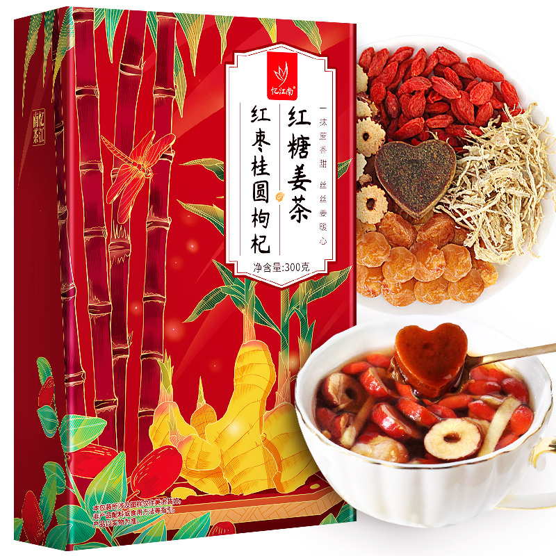 忆江南 桂圆红枣姜茶 300g （单位：盒）