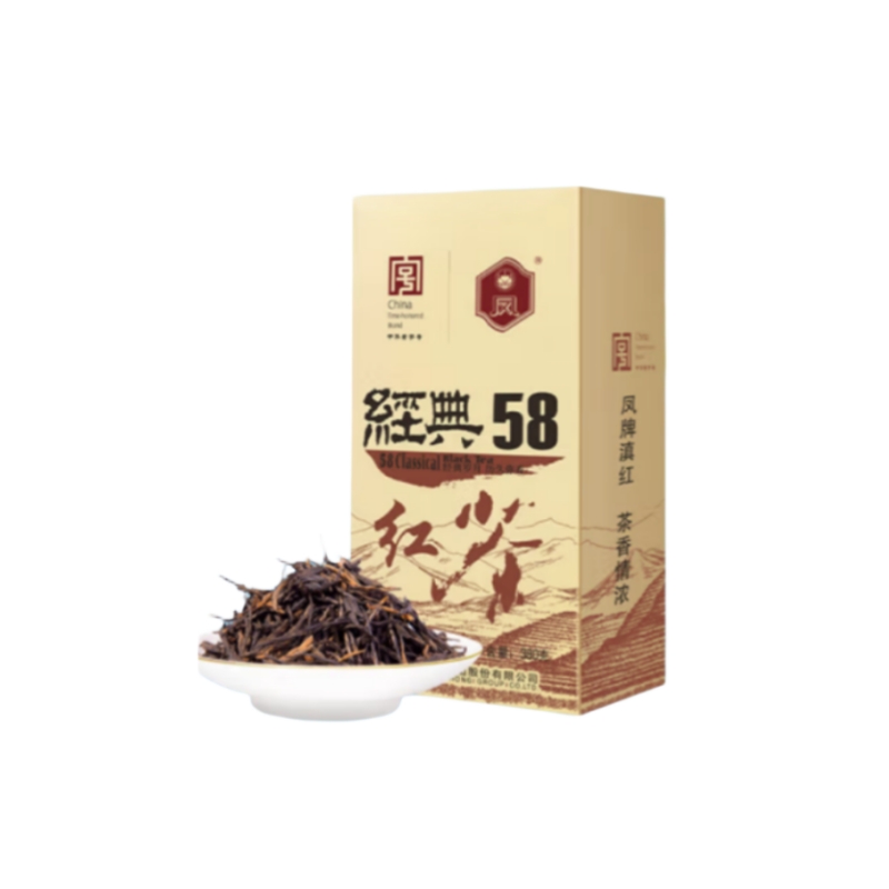 凤牌 经典58 特级浓香滇红红茶 380g （单位：袋）