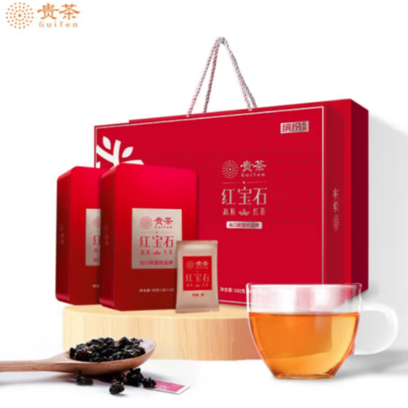 贵茶 红宝石高原红茶 缤纷红茶礼盒 90g*2盒 共180g（单位：盒）