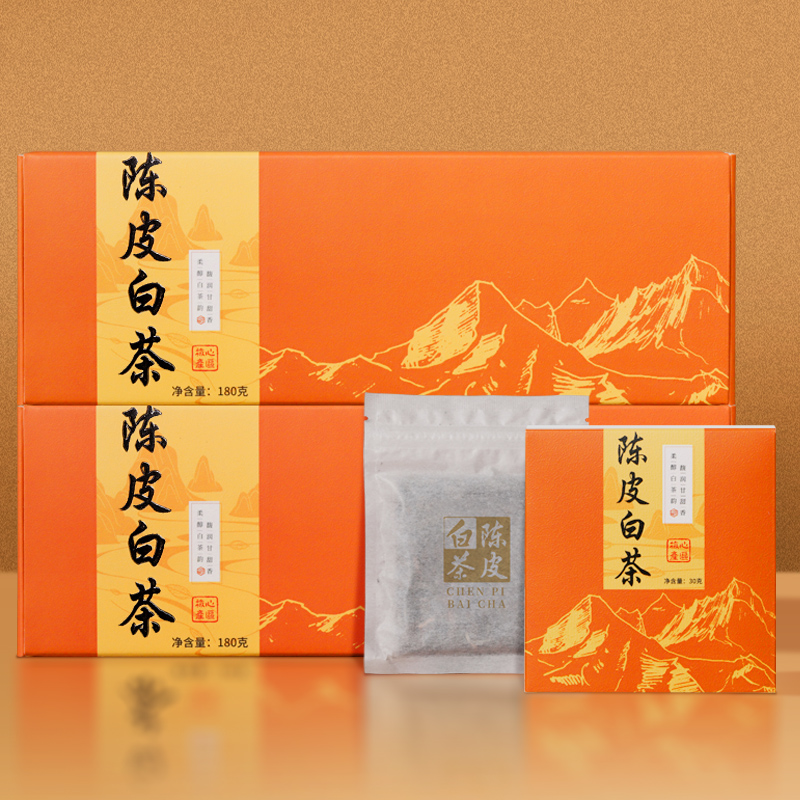 博馨山水6小盒陈皮白茶茶礼盒 （条）