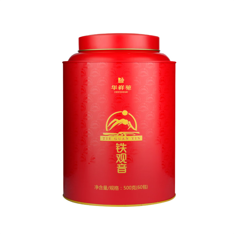 华祥苑 安溪铁观音浓香型茶叶 大红罐500g（60包）（单位：罐）