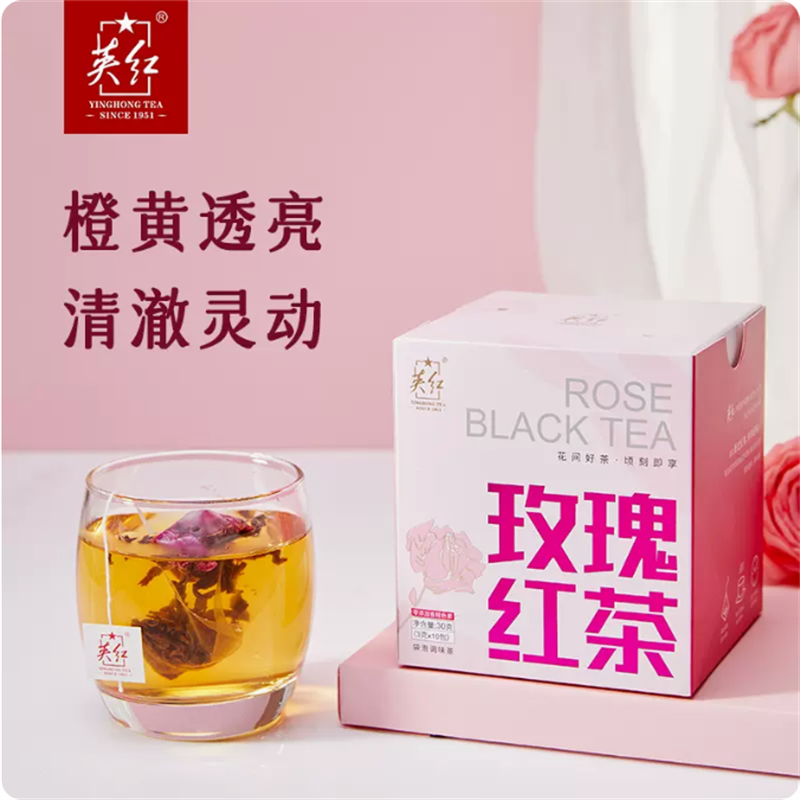 英红英红·玫瑰红茶袋泡茶红茶30克(单位：盒)