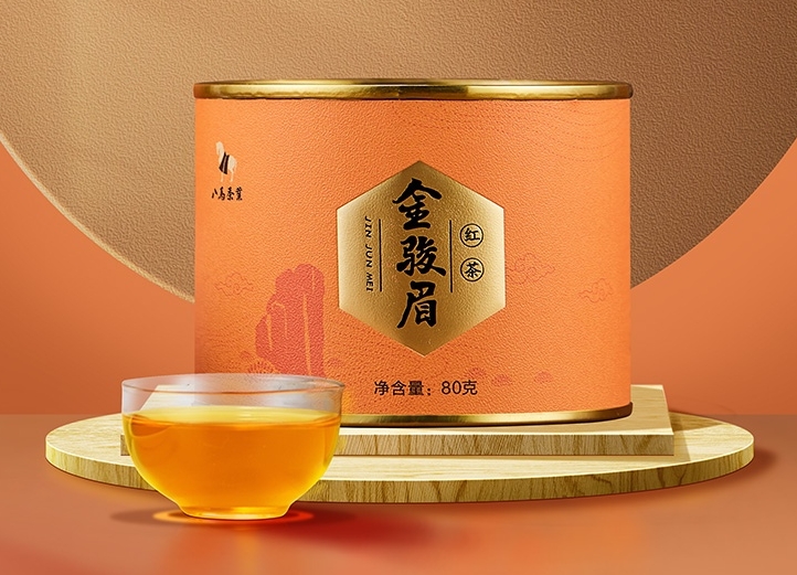 八马茶业特级红茶 金骏眉 福建武夷山核心产区 茶叶圆罐装80g红茶(单位：罐)