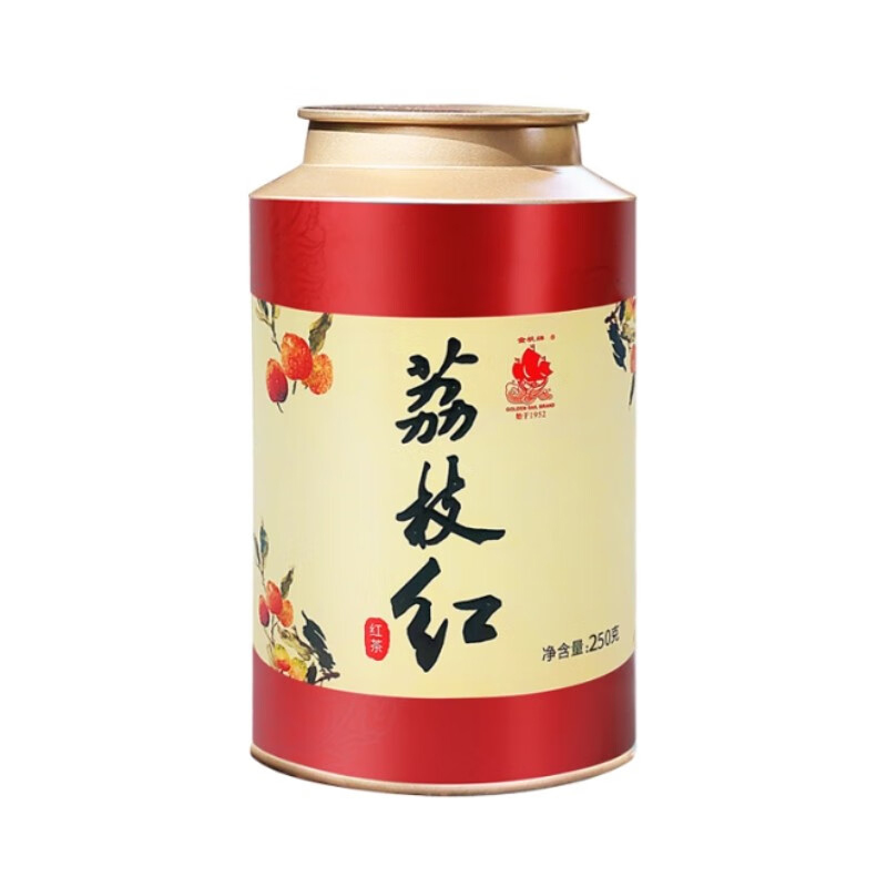 金帆牌 红条茶 经典荔枝红 250克/罐(单位：罐)