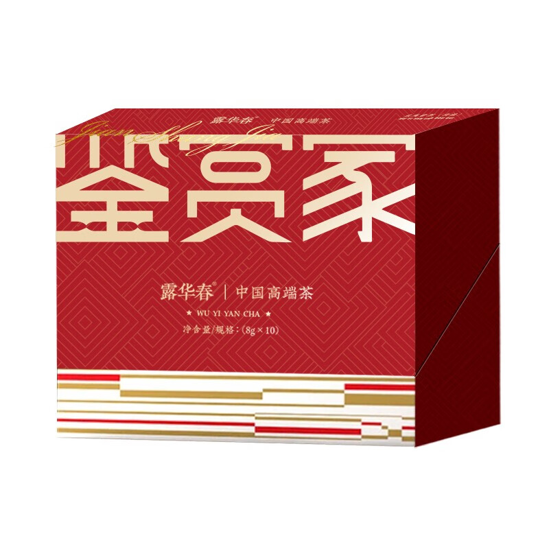 露华春 鉴赏家武夷岩茶(肉桂)8g*10袋（盒）