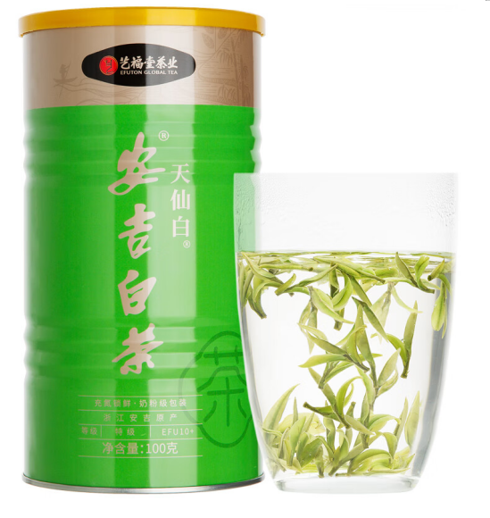 艺福堂天仙白安吉白茶特级 100g/罐EFU10+绿茶(单位：罐)