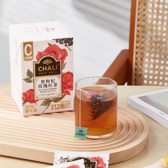 茶里 黑枸杞玫瑰红茶盒装30g*2盒（组）