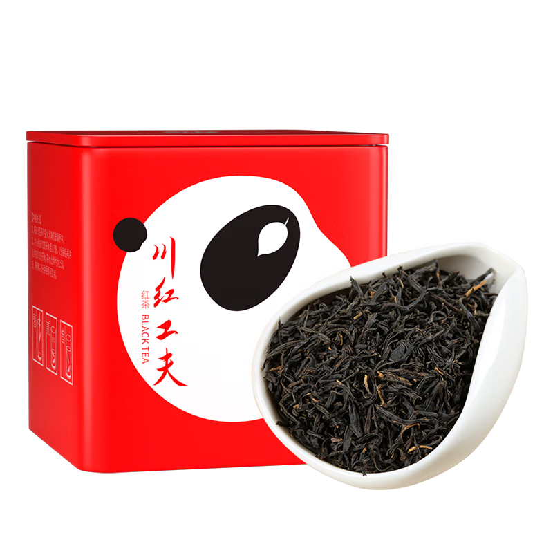川红茶叶工夫红茶经典52橘糖香型云雾茶叶50g(罐)