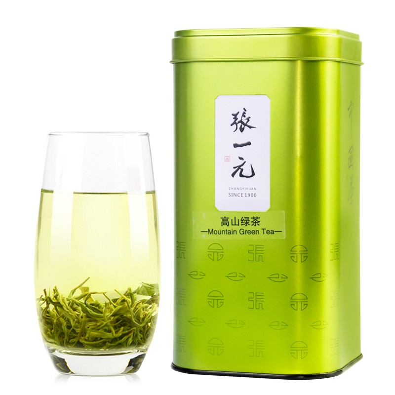 张一元茶叶2023雨前绿茶一级高山绿茶罐装300g (罐)
