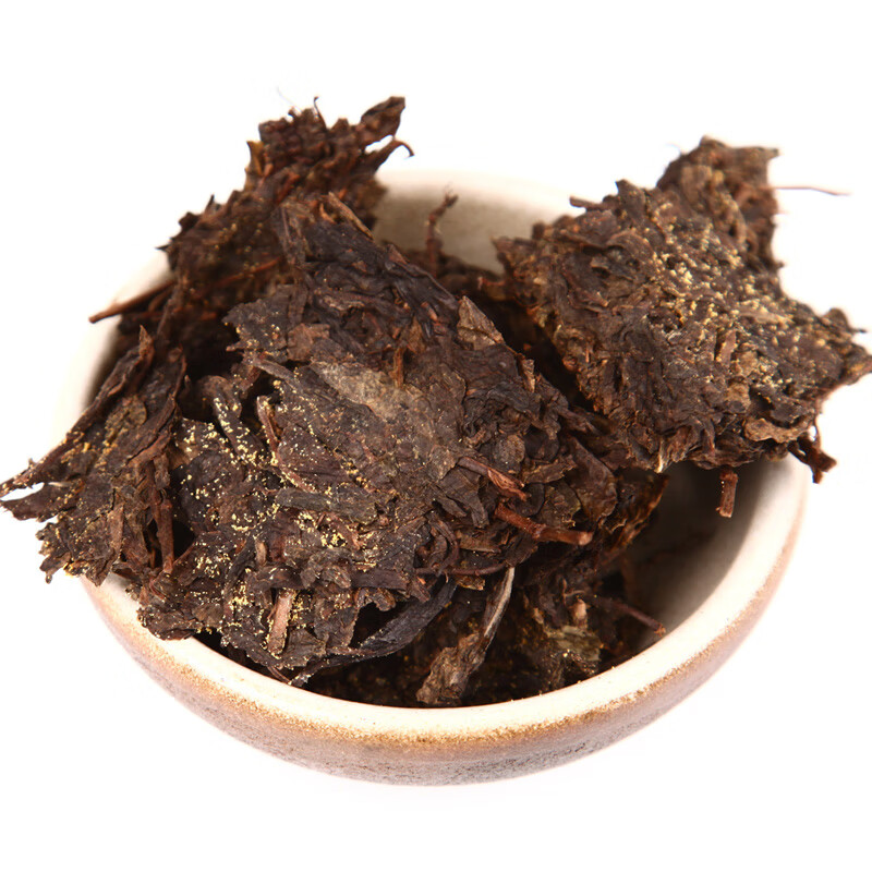 白沙溪安化黑茶 茶叶 金花茯茶砖茶 传统手筑清香型1kg纸包装(块)