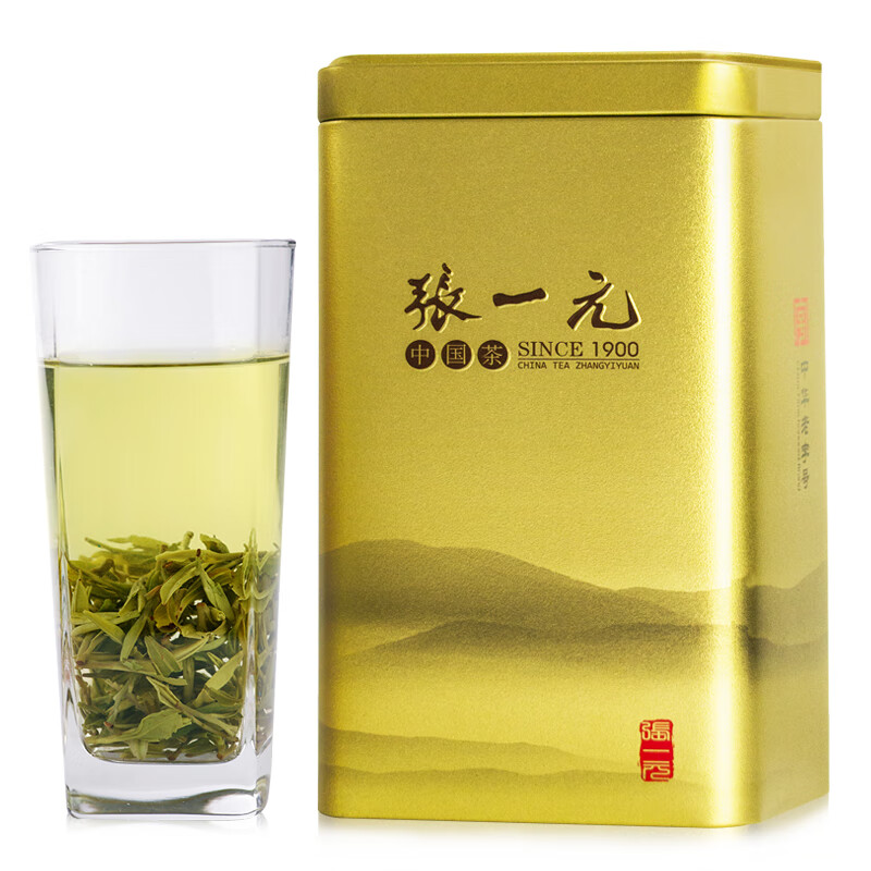 张一元 茶叶2023雨前绿茶三级浙江龙井茶罐装200g(罐)