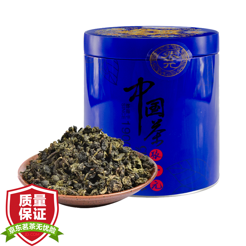 张一元茶叶一级浓香型福建铁观音乌龙茶中国元素系列罐装75g(罐)