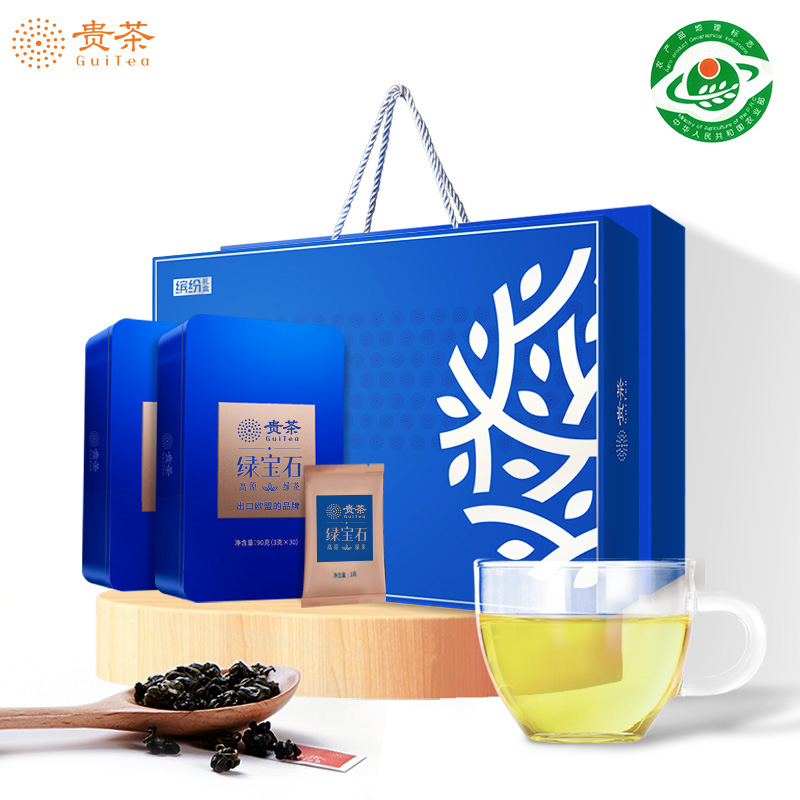 贵茶 绿宝石绿茶 缤纷礼盒180g（单位：盒）绿茶茶叶