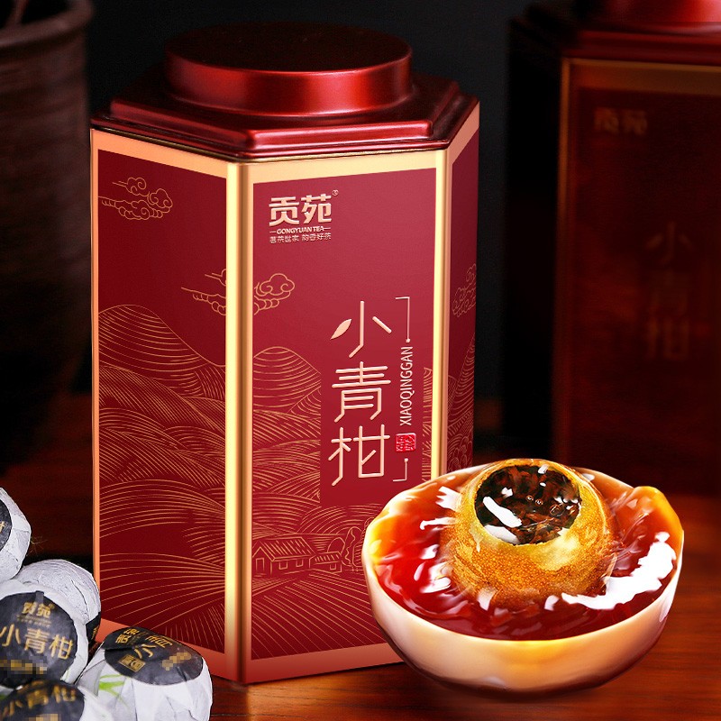 贡苑系列新会小青柑普洱茶 500g   独立小包装（单位：罐）