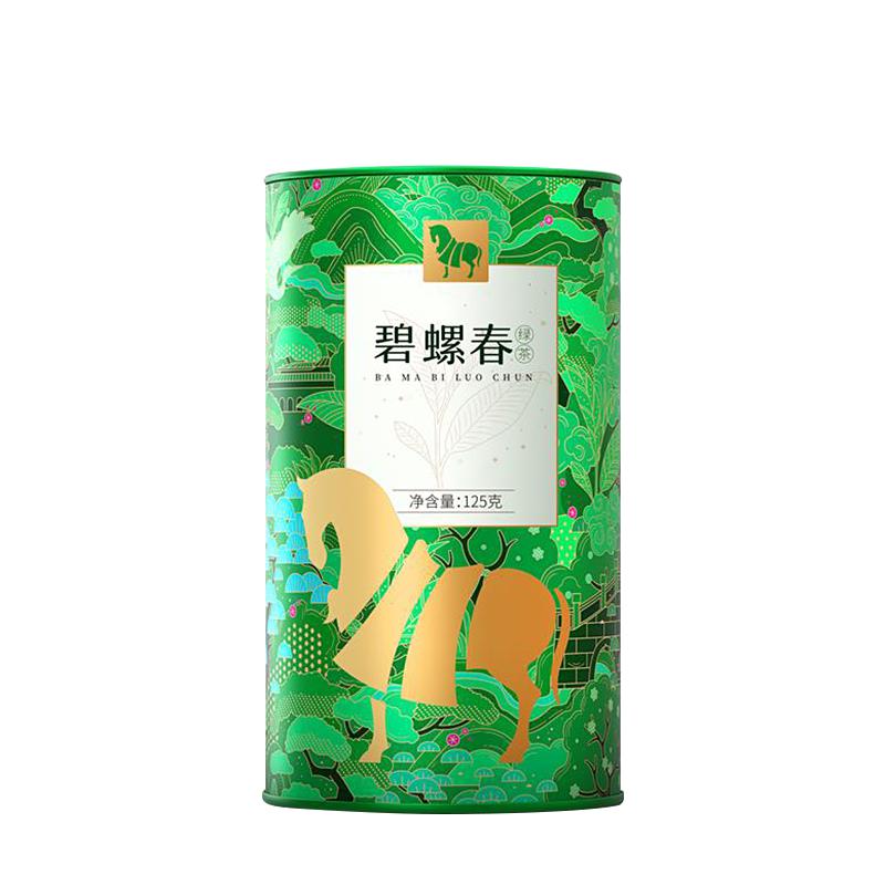 八马茶业BF036绿茶 江苏苏州洞庭山 碧螺春品韵罐装125g（单位：罐）