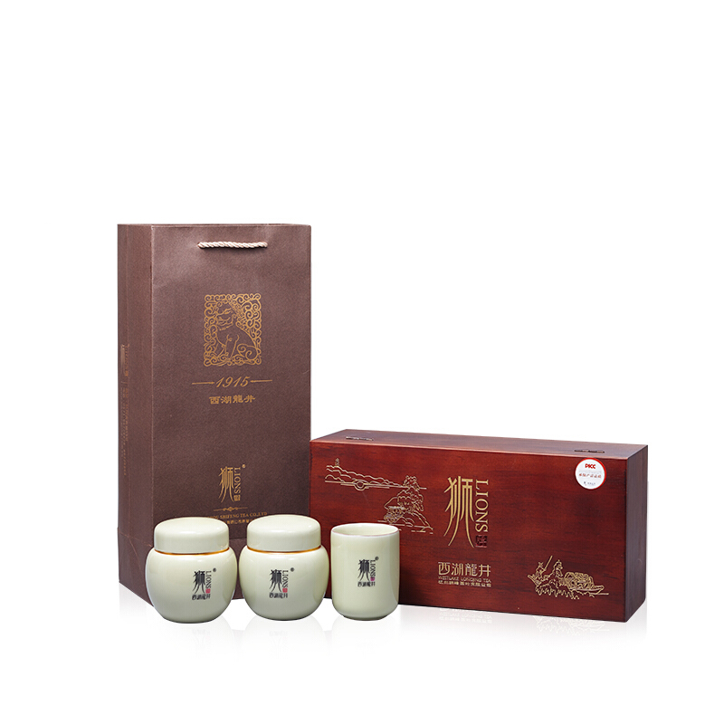 狮牌西湖龙井明前盒2023新茶预售头采龙井茶绿茶100g（SF101)（单位：盒）