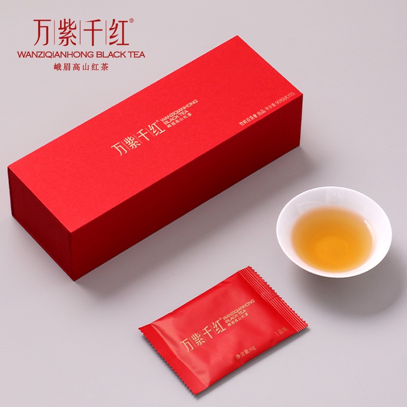 博采万紫千红（WANZIQIANHONG)峨眉高山红茶特级(品味)茶礼装90g（盒）