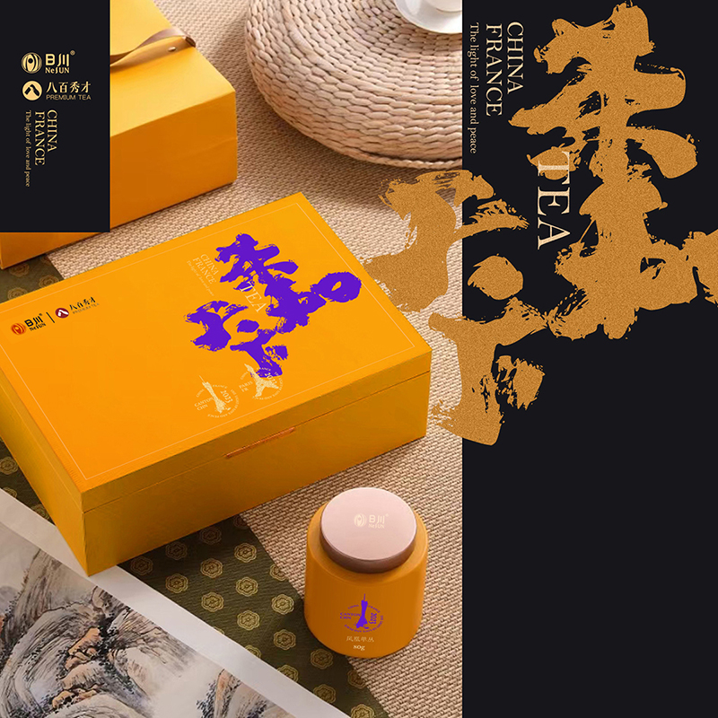 日川 茶和天下礼盒160g（单丛茶80g*1罐、金毛豪80*1罐）/盒 10盒/箱(盒)