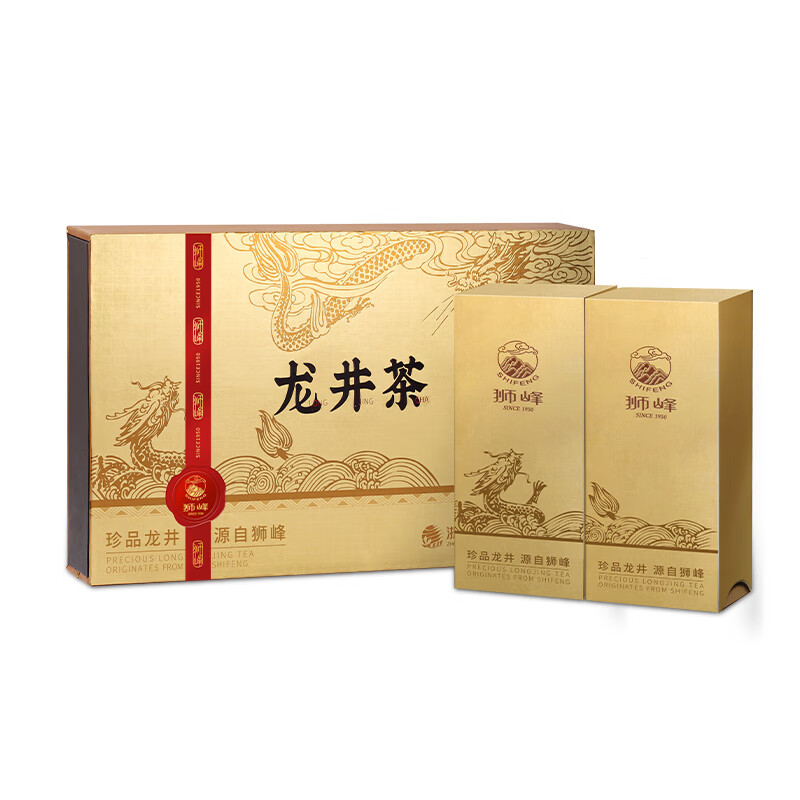狮峰明前特级优选龙井茶叶春茶绿茶100g礼盒装商超同款龙井(单位：盒)