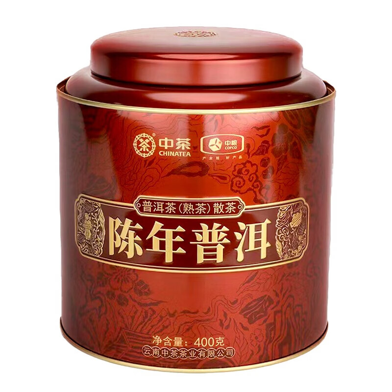 中茶 中茶罐装系列 陈年普洱熟茶400g(单位：罐)