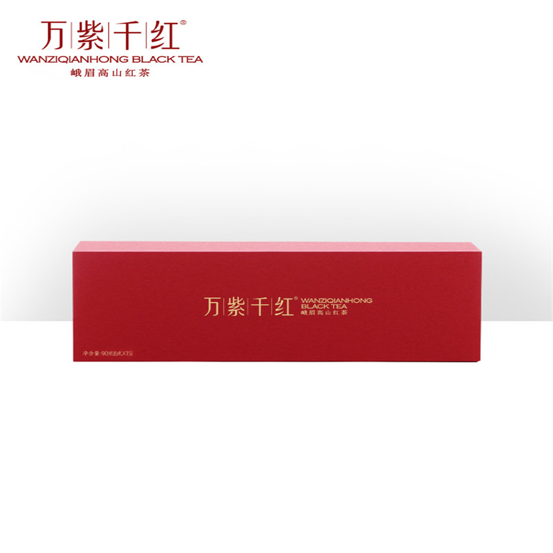 万紫千红红茶峨眉高山茶叶特级(品味)浓香型经典礼盒90g(单位：盒)