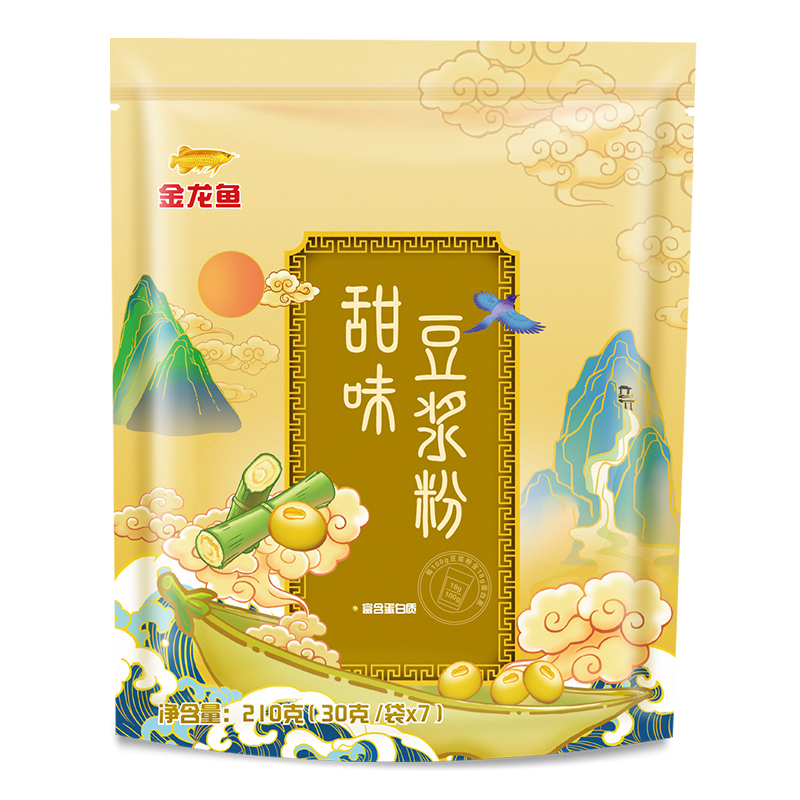 金龙鱼 甜味豆浆粉 210g[30g*7]*30袋/箱 纸箱非真空（单位：箱）