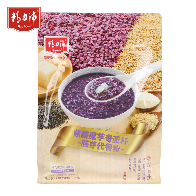精力沛牌紫薯魔芋奇亚籽胚芽代餐粉（袋装）300g(袋)