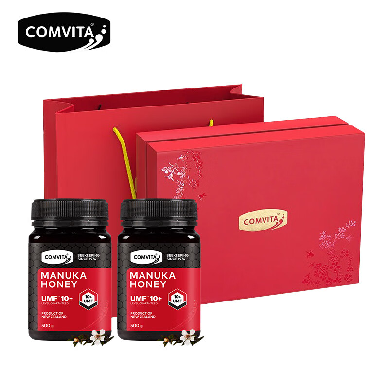 康维他（Comvita）麦卢卡蜂蜜（UFM10+）500G经典红两瓶装（套）