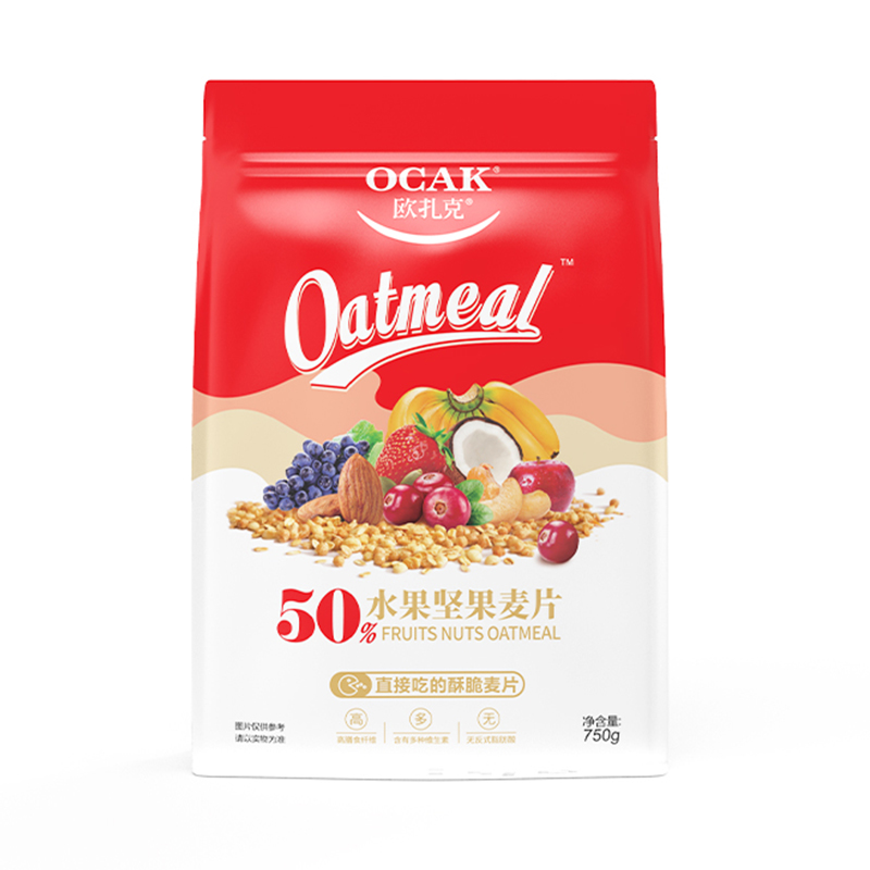 欧扎克 50%水果坚果麦片（什锦麦片）750g （单位：袋）