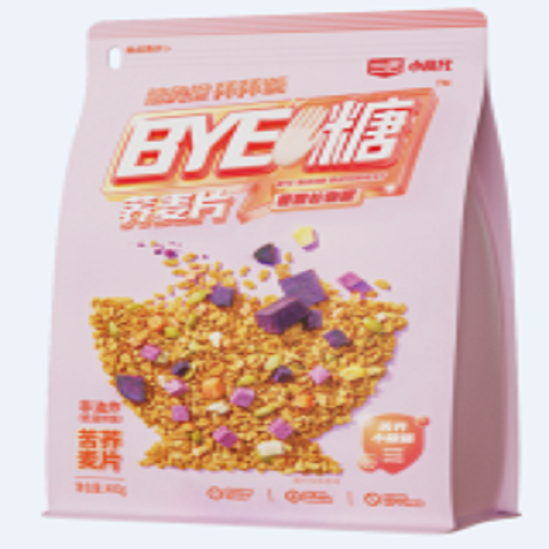 三匠 BYE糖荞麦片 紫薯谷物香 210g（袋）