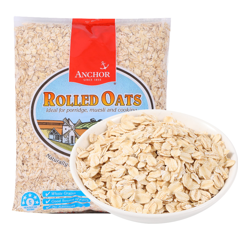 红锚 燕麦片 澳洲原装进口 原味早餐麦片 澳洲原产健康谷物 750g(袋)