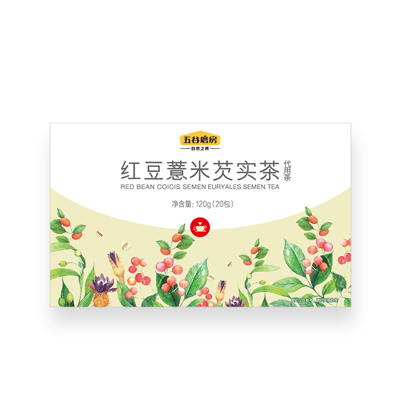 五谷磨房红豆薏米芡实茶120g20包独立包装(盒)