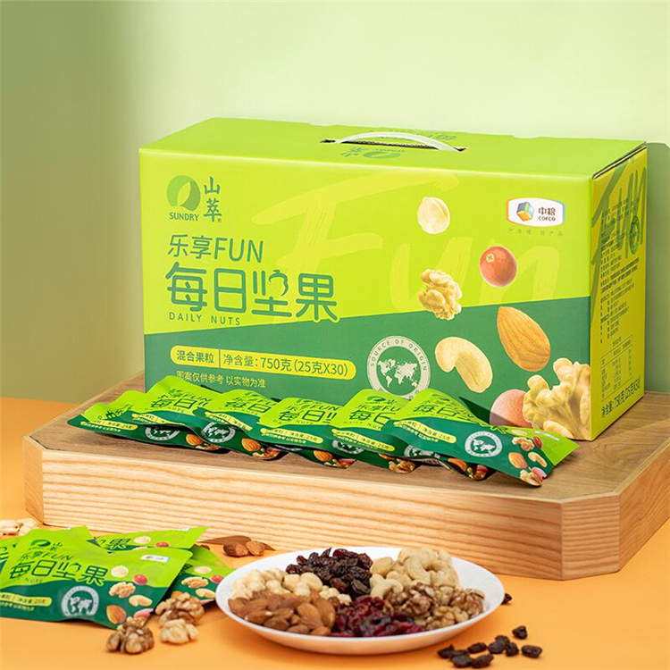 中粮山萃 乐享FUN混合坚果 每日坚果750g（单位：盒）