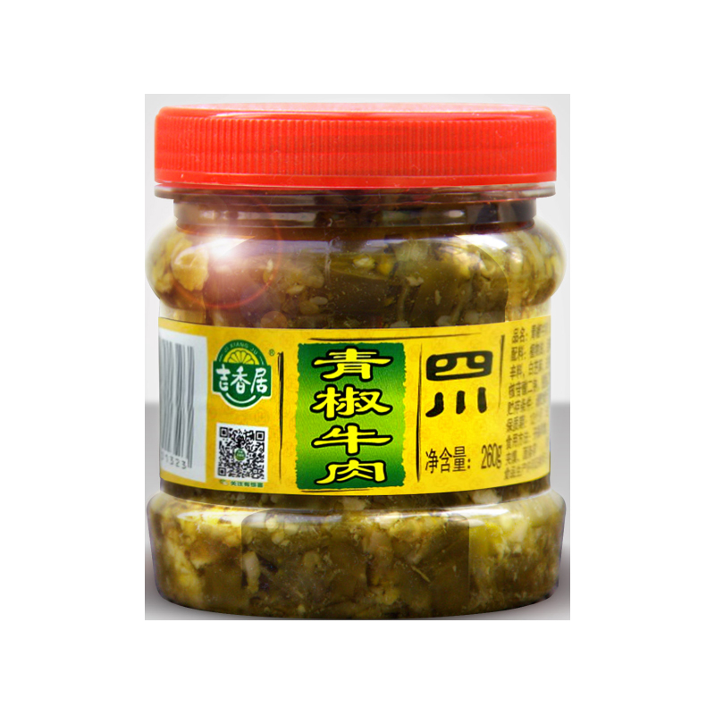 吉香居青椒牛肉(塑瓶定制款)260g(瓶)
