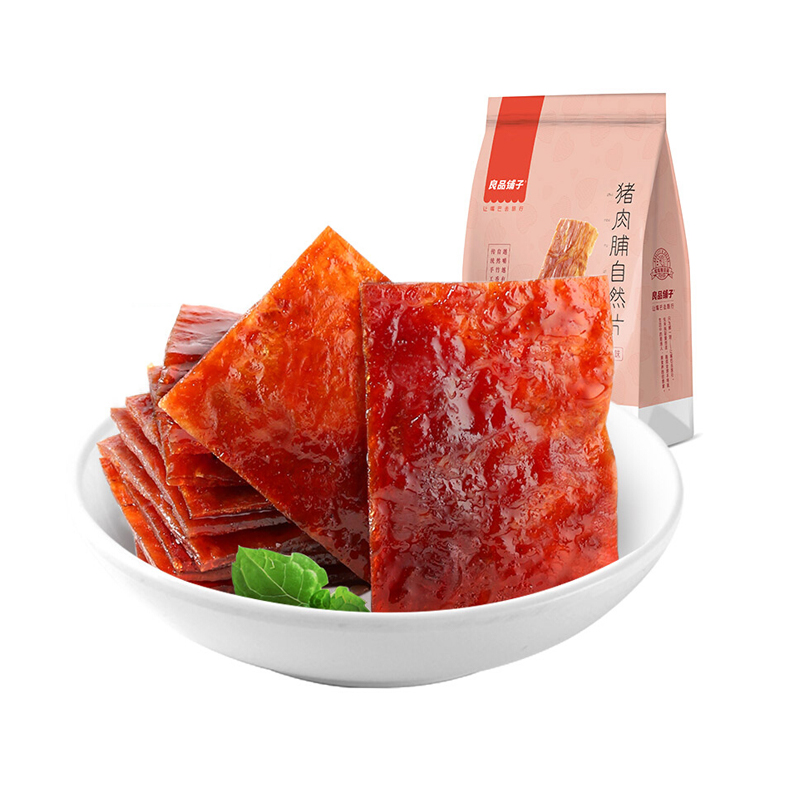 良品铺子 猪肉脯自然片靖江猪肉干肉铺肉类零食休闲网红小吃100g(袋)