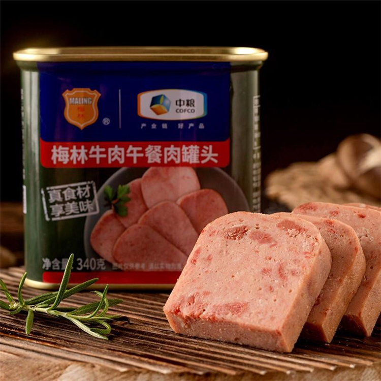 中粮梅林 清真牛肉午餐肉罐头340g*5罐（单位：组）