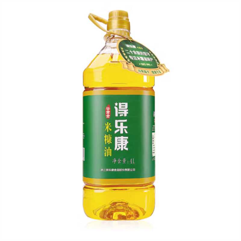 得乐康食用油谷黄金米糠油4L  (单位：桶）