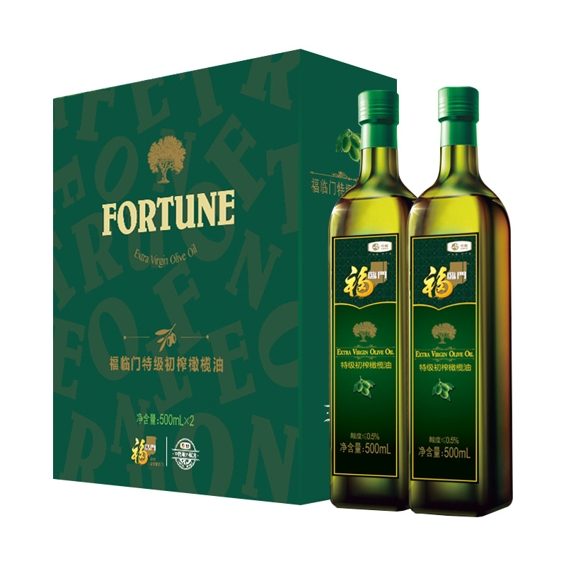 福临门特级初榨橄榄油礼盒500ml*2（单位：盒）