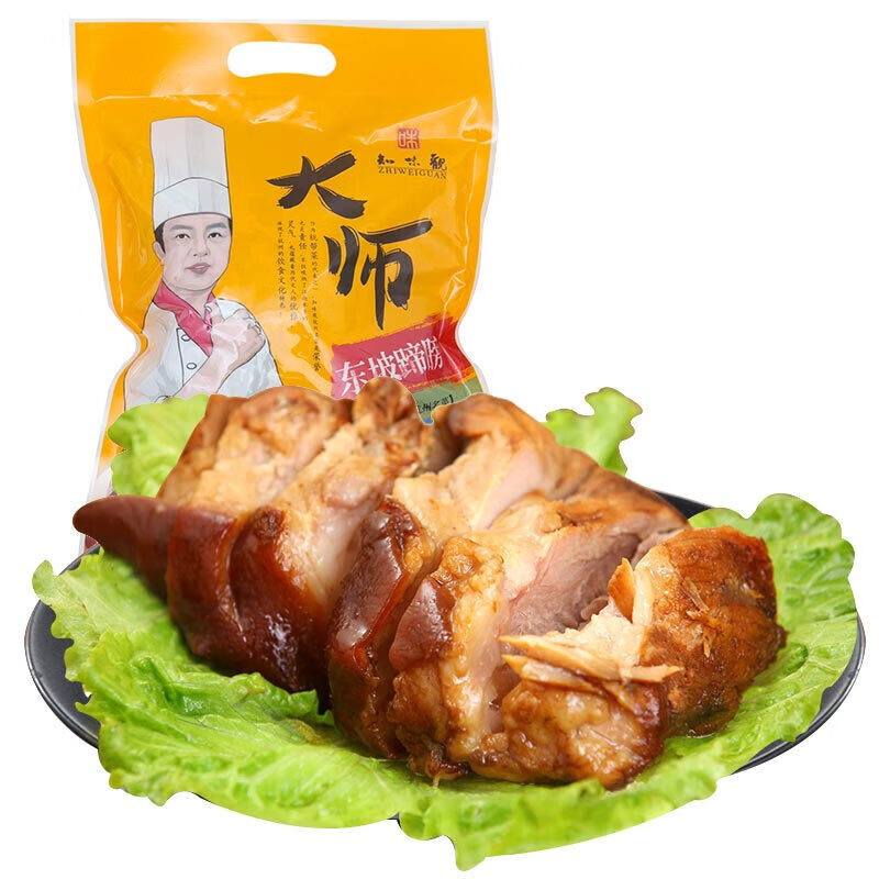 知味观 东坡蹄膀 熟食卤味300g（单位：袋）中华老字号 杭州特产名菜 真空包装即食