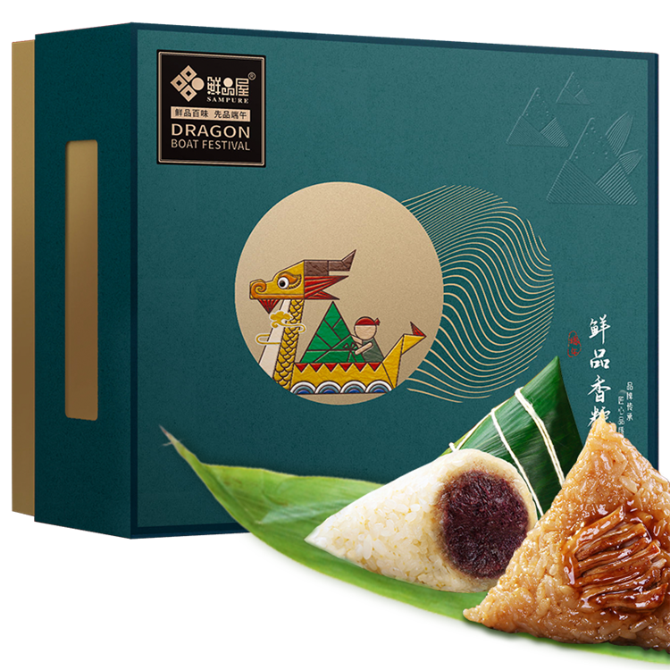 鲜品屋鲜品香粽粽子礼盒940g（单位：盒）