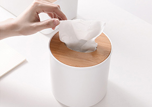 乐艺佳直径13cm高13cm圆形纸巾盒（个）
