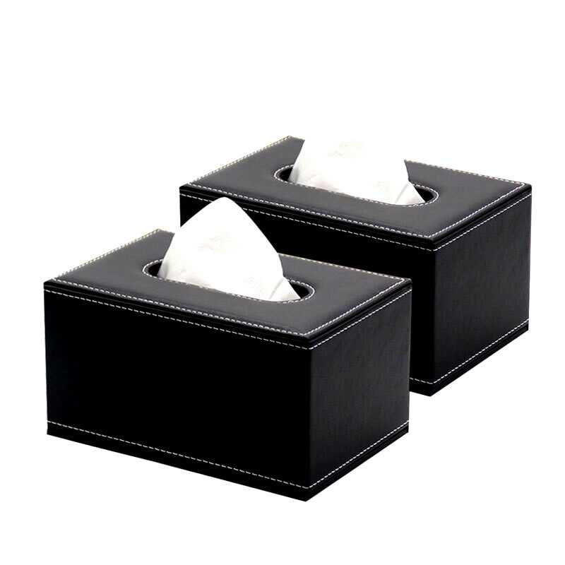 国产皮革纸巾盒黑色24*12*9.5cm（个)
