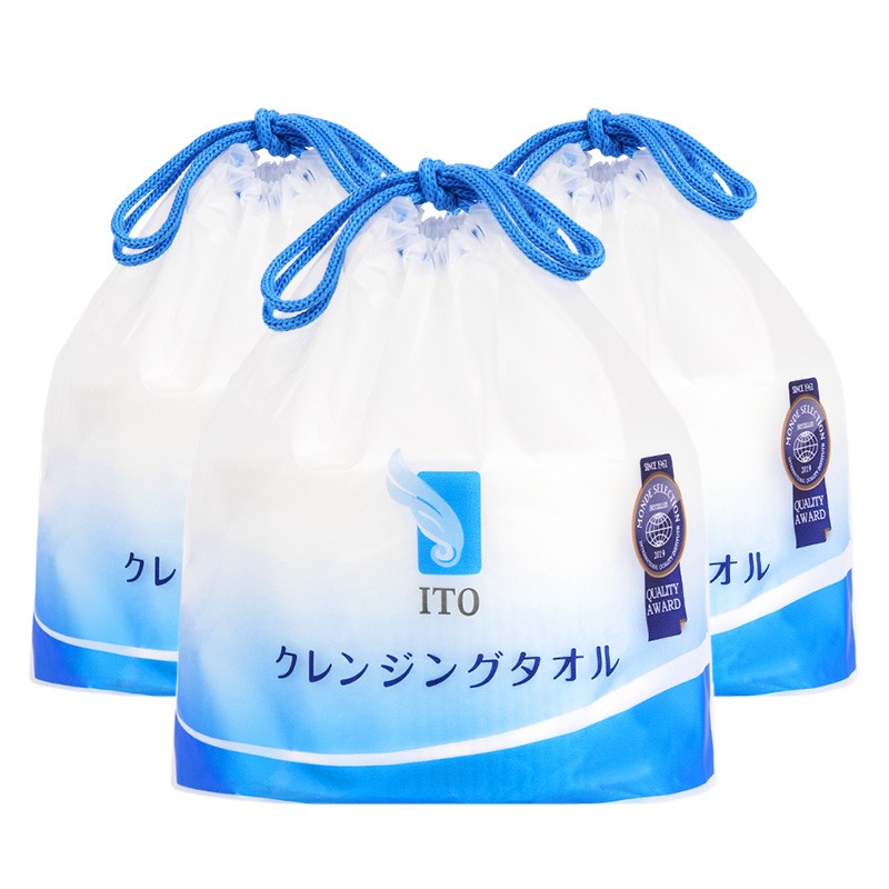 日本ITO美容干湿两用一次性洗脸巾250g*3卷（件）