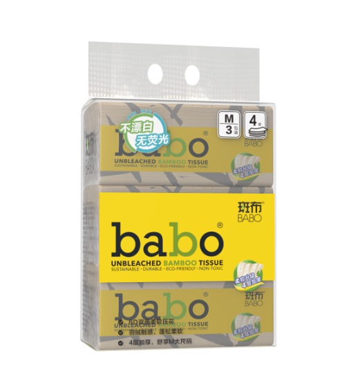 斑布（BABO）6D压花系列DBKR80E3纸面巾(提)