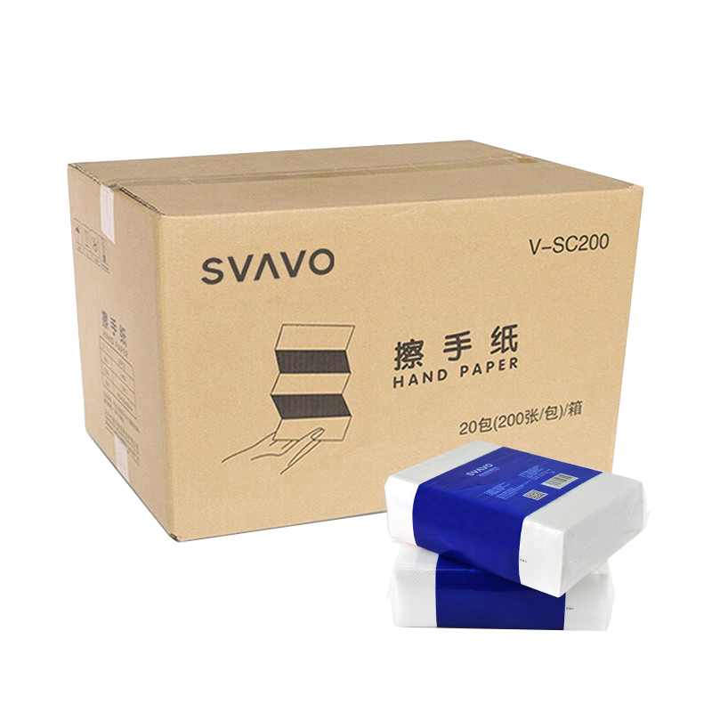 瑞沃V-SC200擦手纸巾200张/包(包)